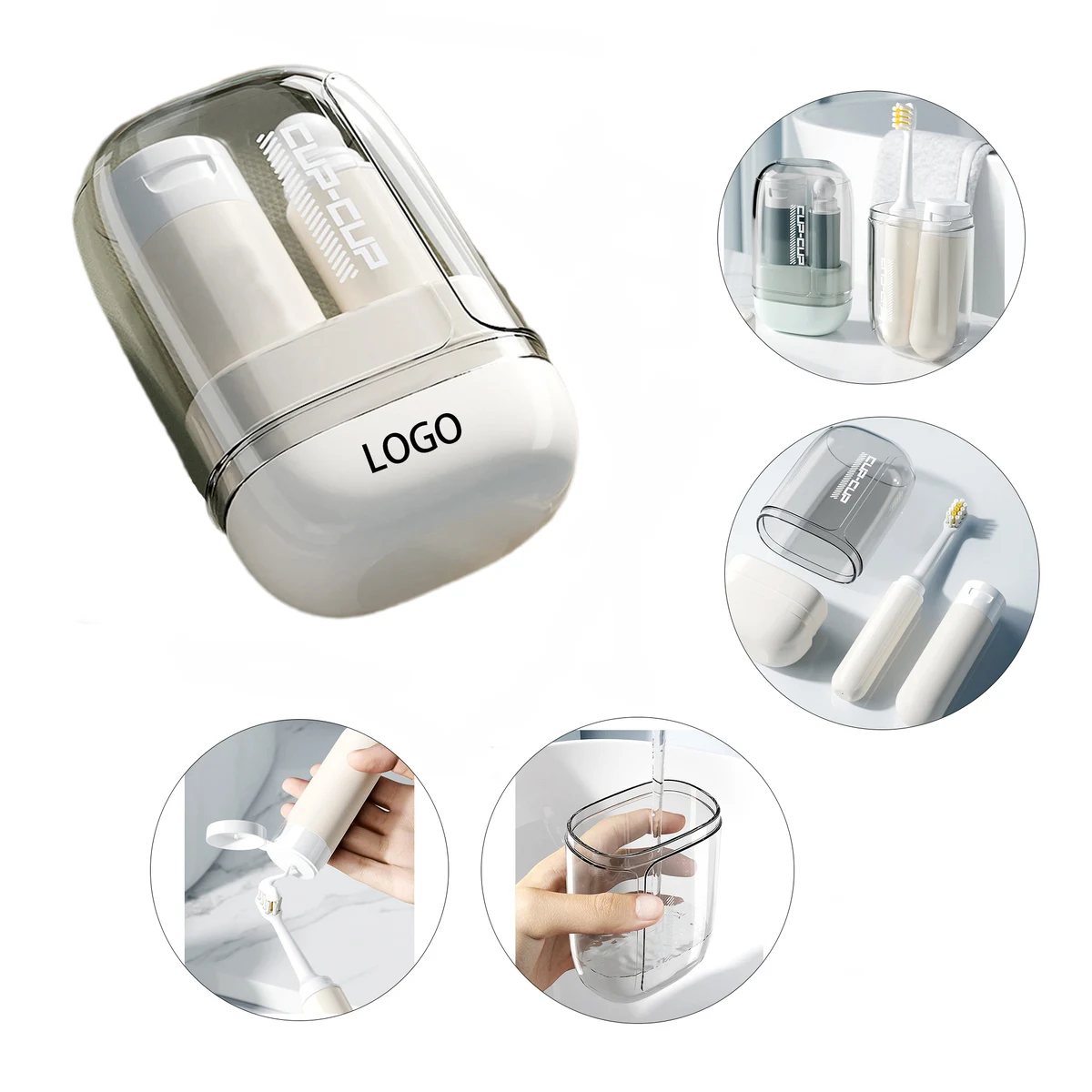 Portable Travel Wash Folding Toothbrush Set MOQ 10pcs 1