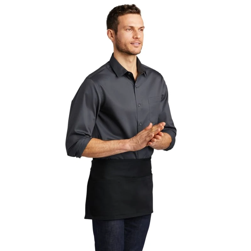 Port Authority Easy Care Reversible Waist Apron With Stain Release. 1