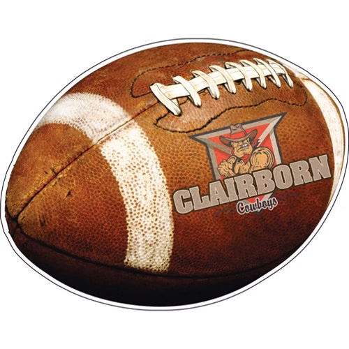 Custom 3.5" x 4.5" Football Car Magnet