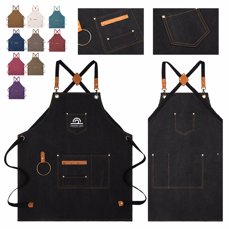Heavy-Duty Canvas Work Apron With Multi Pockets