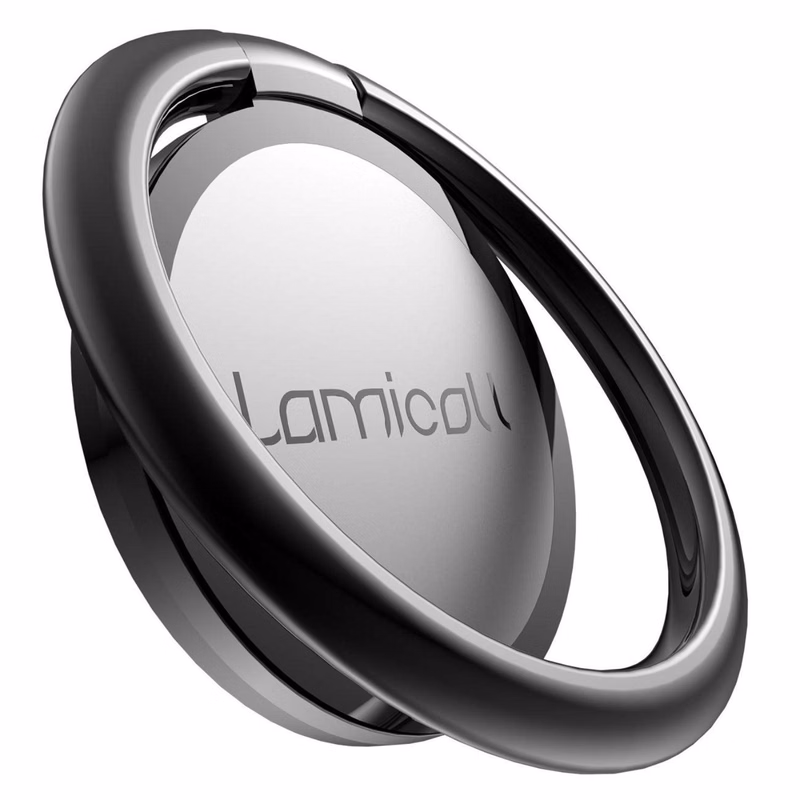 Rotating Cell Phone Ring stand grip holder, round aluminium