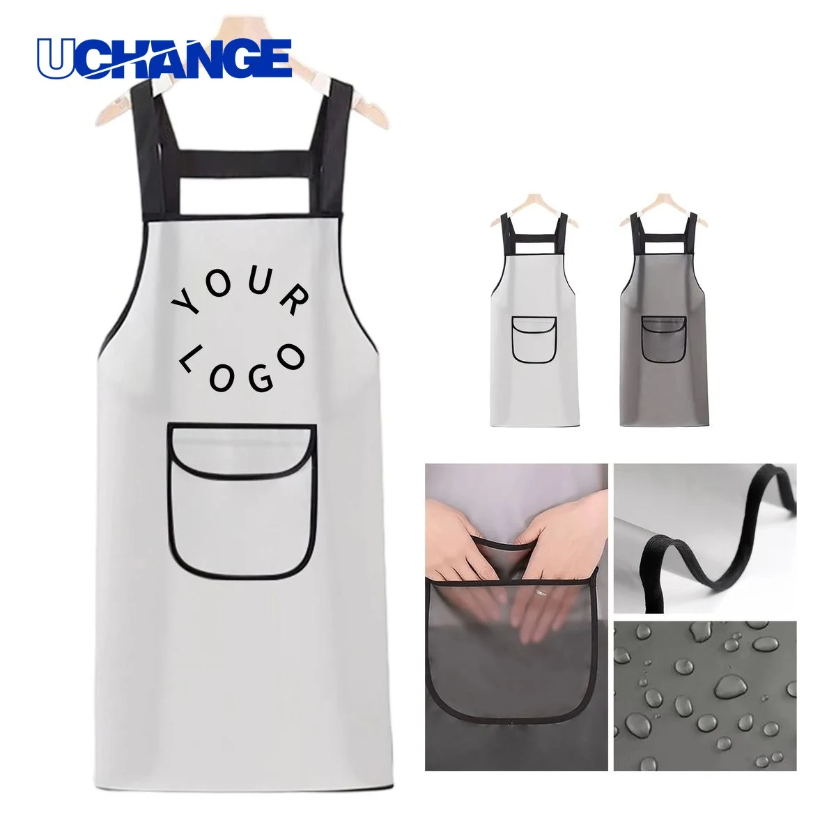 Clear Apron with Pockets for Kitchen or Salon Use 1