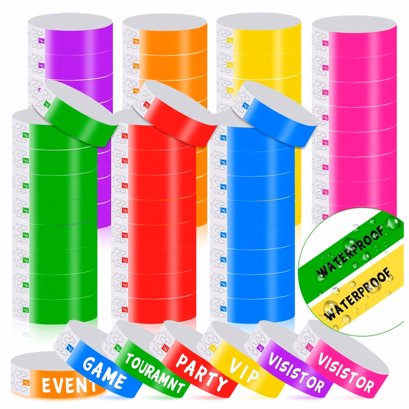 Waterproof Recyclable Tear Resistant Paper Bracelets