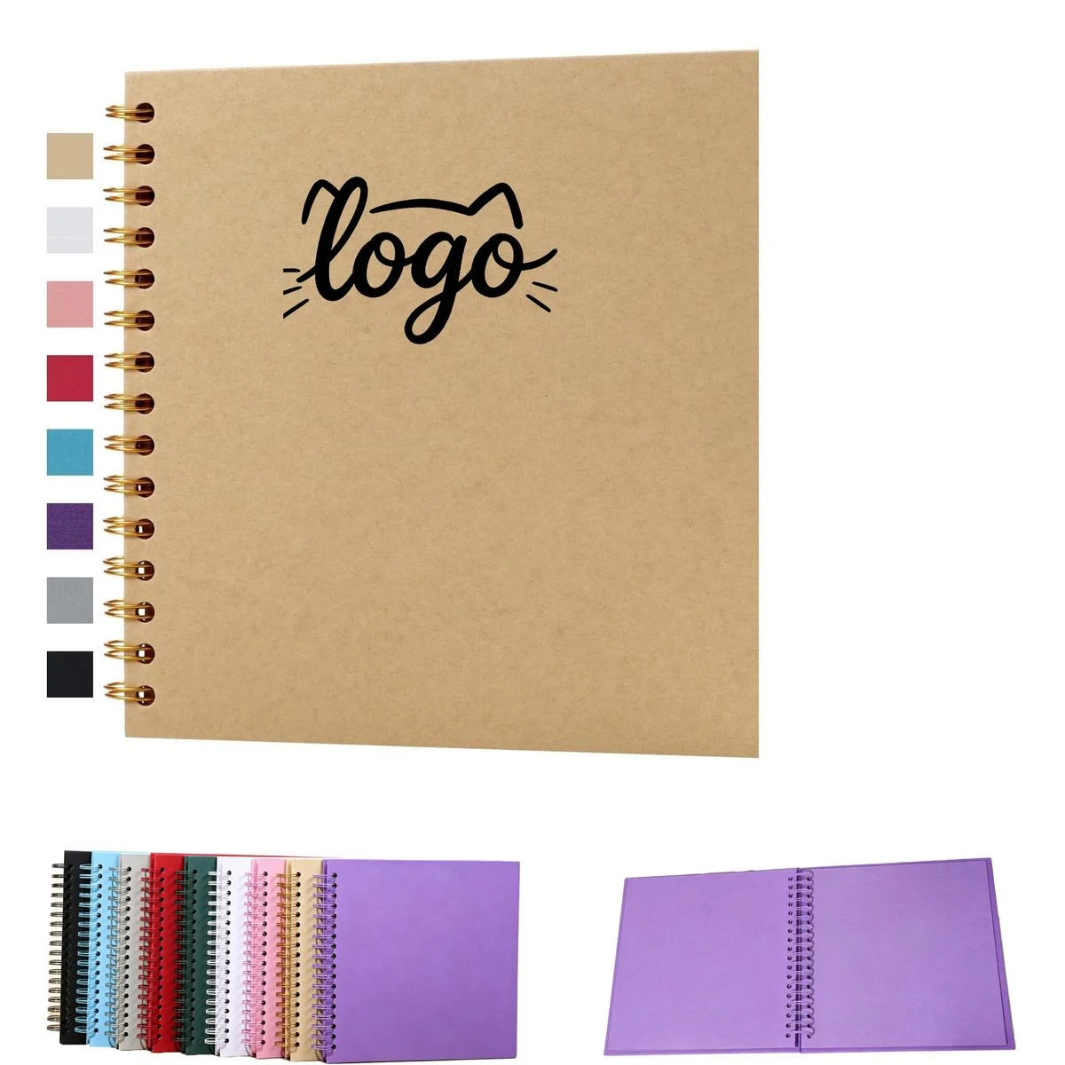 Spiral-Bound Scrapbook Card Album for Memory Keeping 1