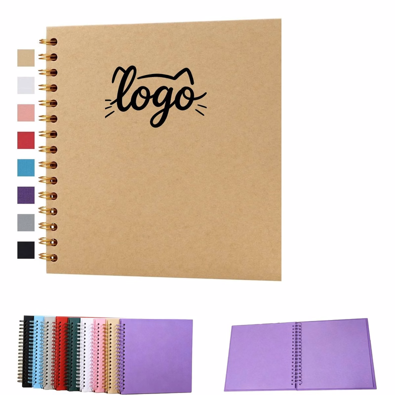 Spiral-Bound Scrapbook Card Album for Memory Keeping