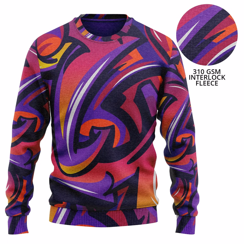 Youth 310 GSM Interlock Fleece Sublimation Sweatshirts