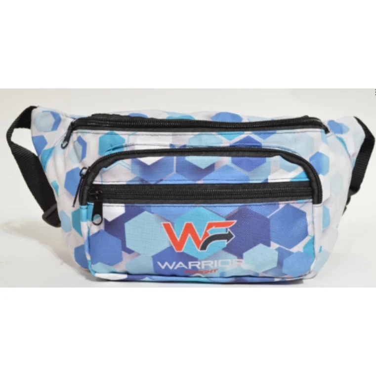 Screen Print Waist Bag 3 Zipper 12.8" X 2" 1