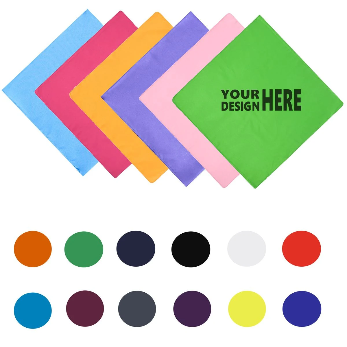 Blank Polyester Bandana Customizable Outdoor Head Wrap 1