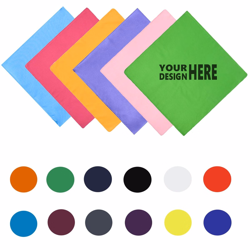 Blank Polyester Bandana Customizable Outdoor Head Wrap