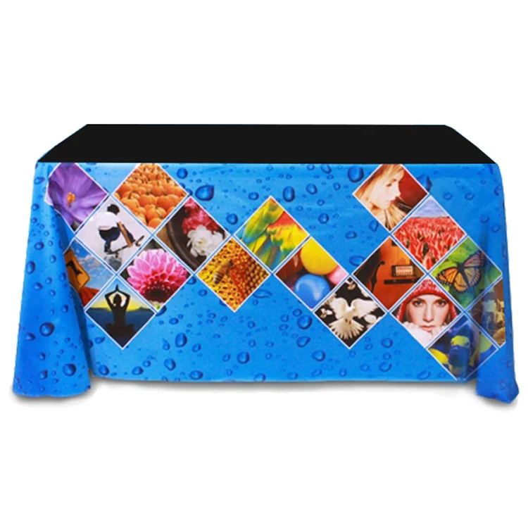 4 ft. x 30 PolyKnit™ Table Cover (Dye Sub Front Panel) 1