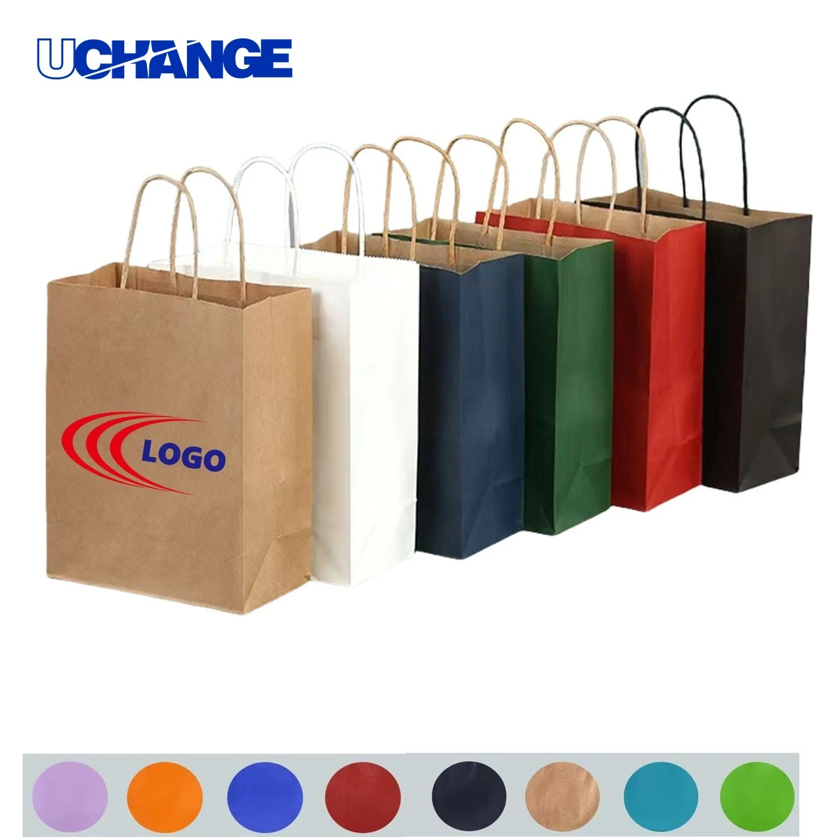 Coloured Kraft Paper Tote Bag Container 1