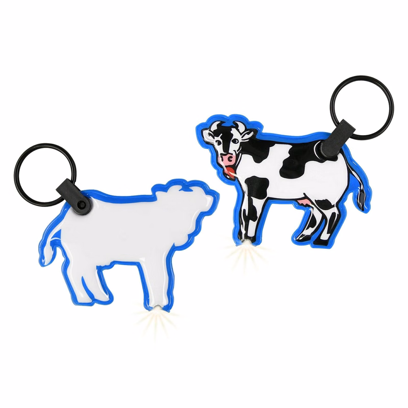 ShapeLights™ Color-A-Shape Key Ring Flashlight (Cow)