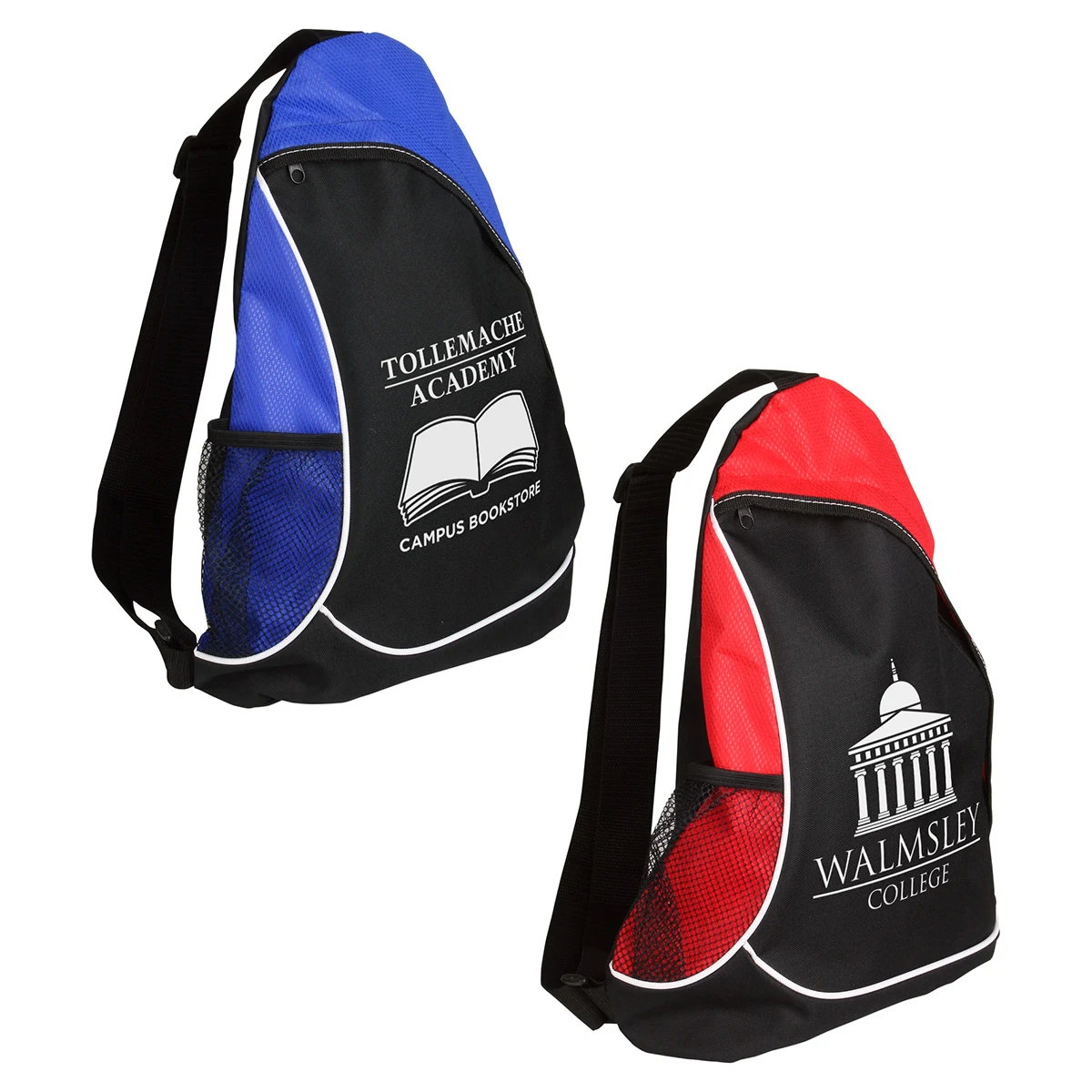 Natural Curve Non-Woven/Polyester Sling Backpack 1
