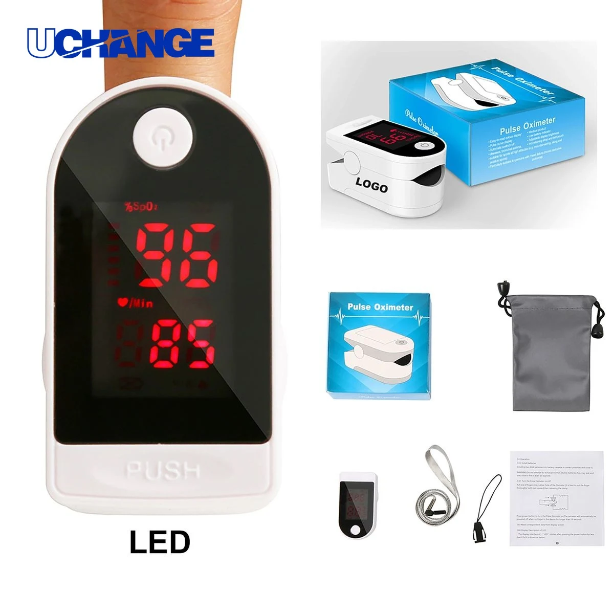 LED Fingertip Pulse Oximeter 1