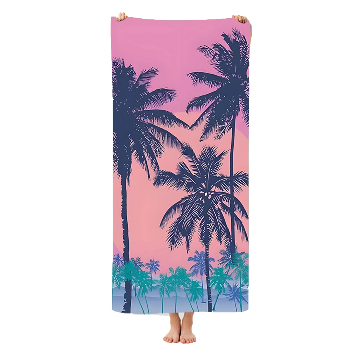 Full Color Customizable Microfiber Quick Drying Beach Towel 1