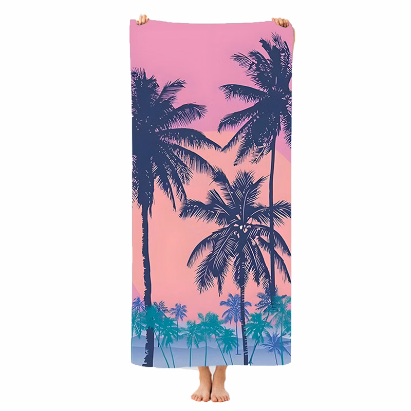 Full Color Customizable Microfiber Quick Drying Beach Towel