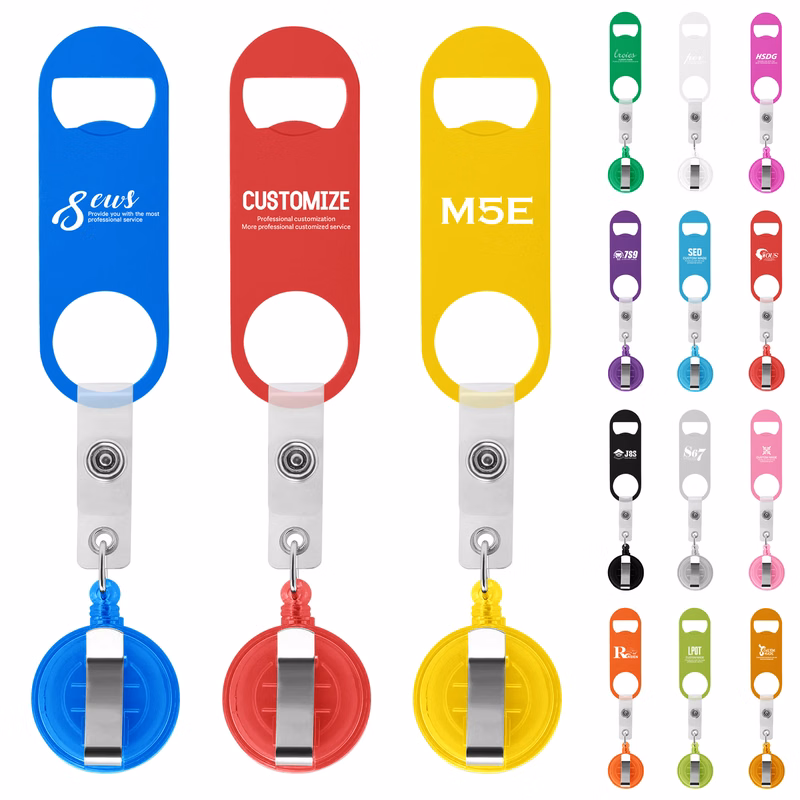 Bottle Opener With Retractable Round Clip