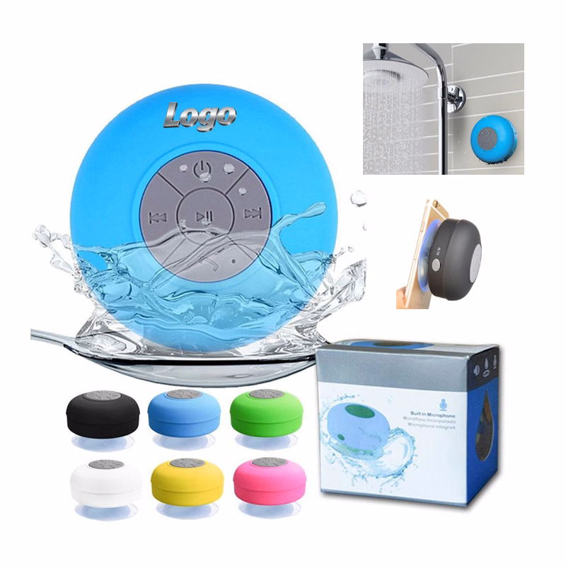 Large Suction Cup Waterproof Bathroom Bluetooth Speaker