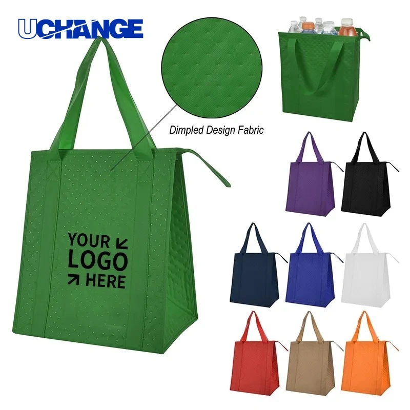 Insulated Grocery Lunch Tote Bag Reusable Food Carrier 1