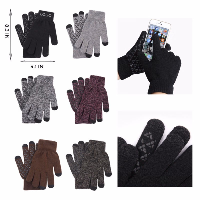 MOQ 10 PCS Versatile Touchscreen Thermal Gloves with Fluff Lining