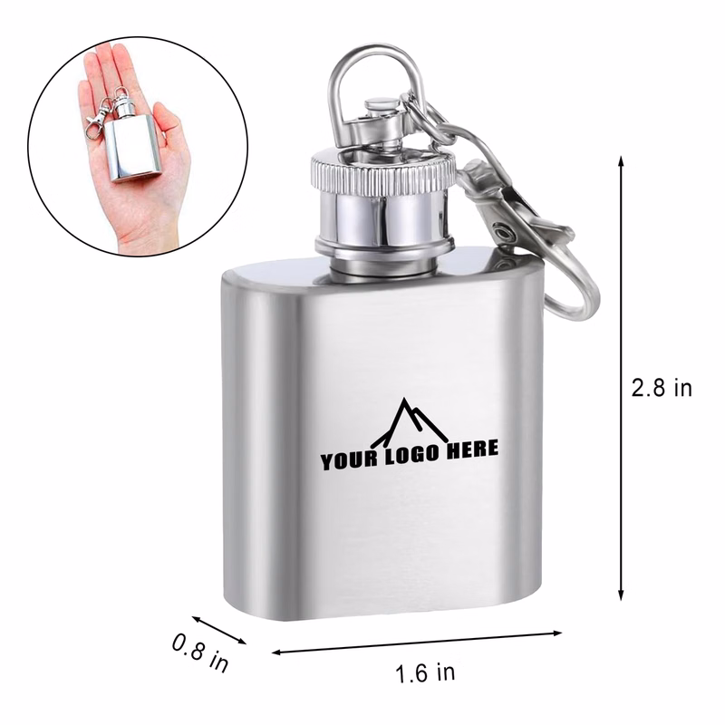 1Oz Stainless Steel Hip Flask