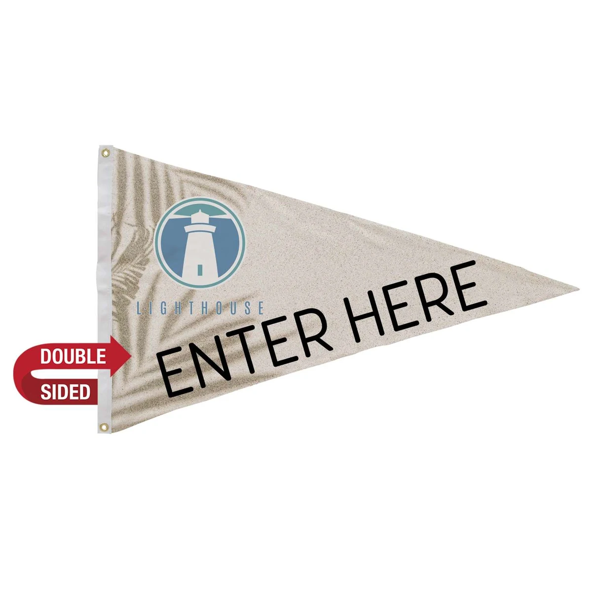 2.5' x 4' Polyester Pennant Flag Double-Sided 1