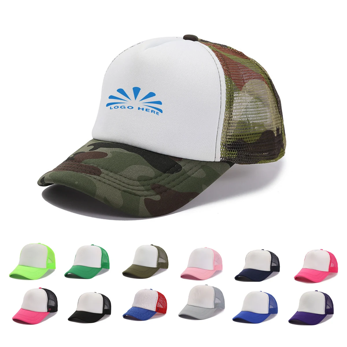 Camo Trucker Mesh Back Cap 1