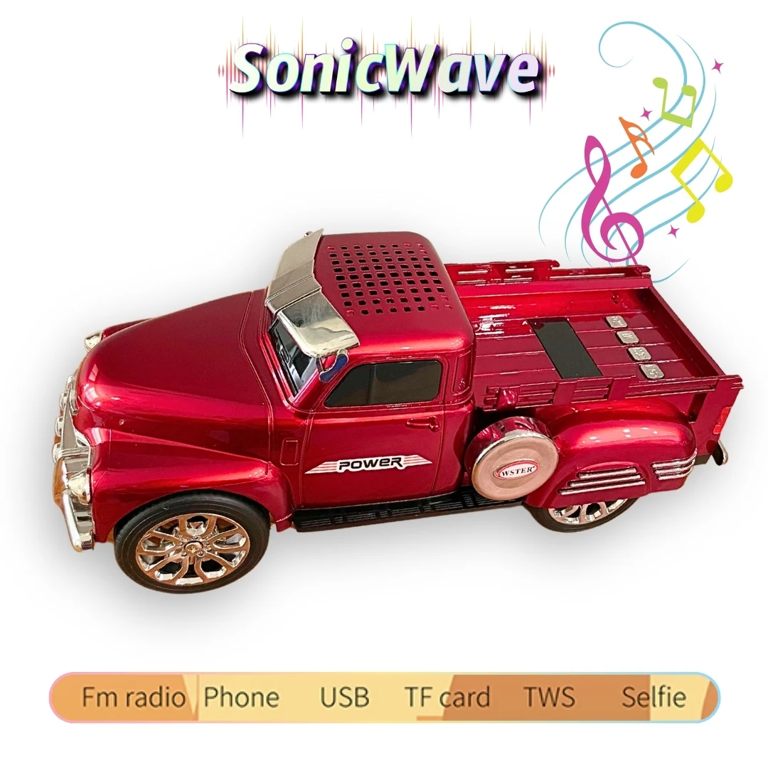 SonicWave Drive Pickup Truck-Shaped Bluetooth Speaker 1