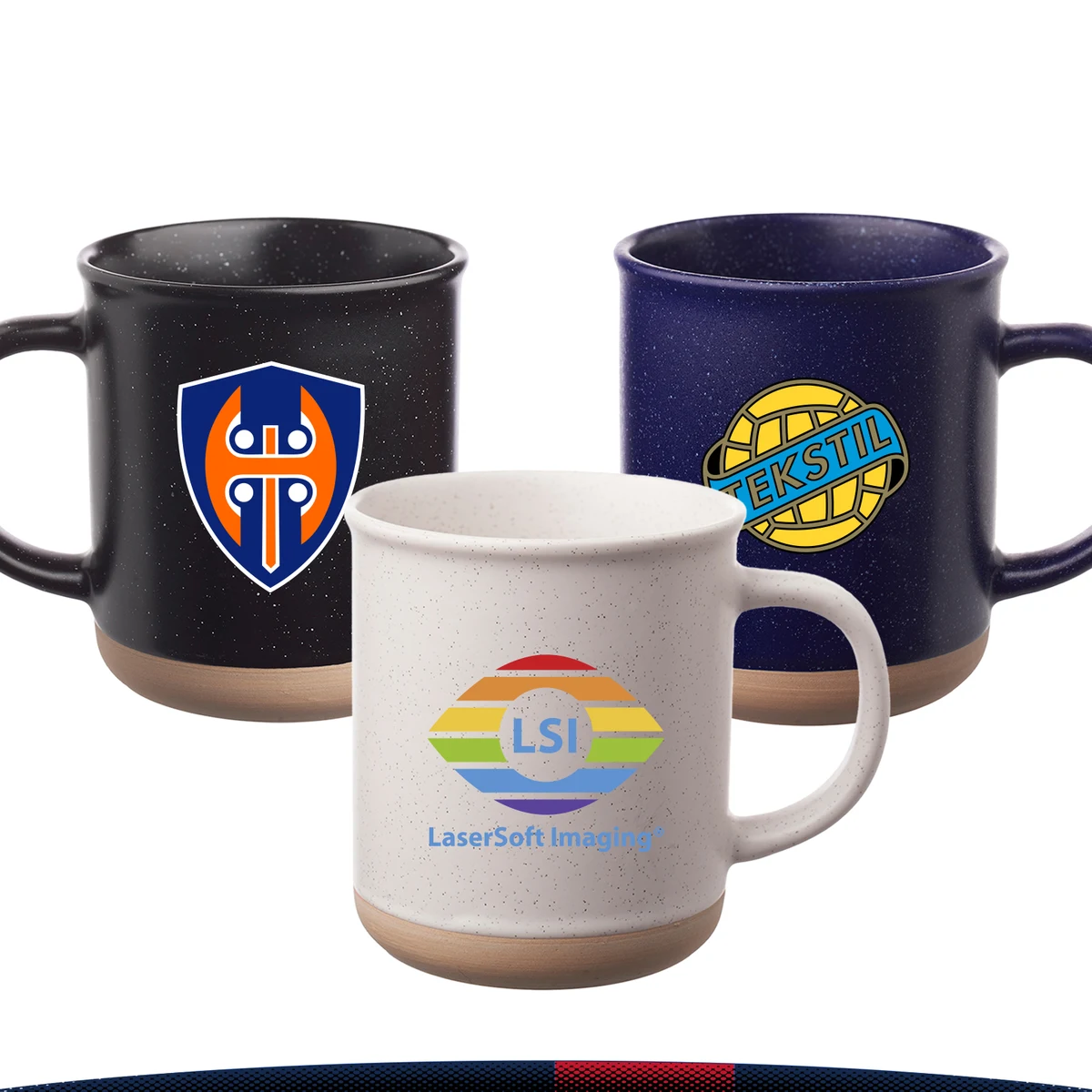 13.5 oz. Speckled Ceramic Mugs 1