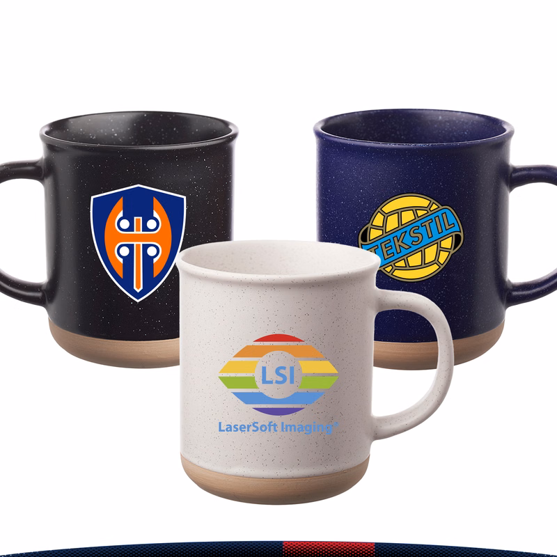 13.5 oz. Speckled Ceramic Mugs