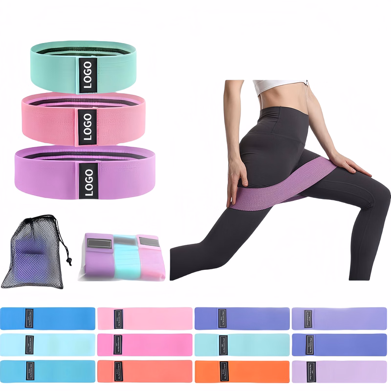 Custom Logo 3-Piece Yoga Resistance Band Set