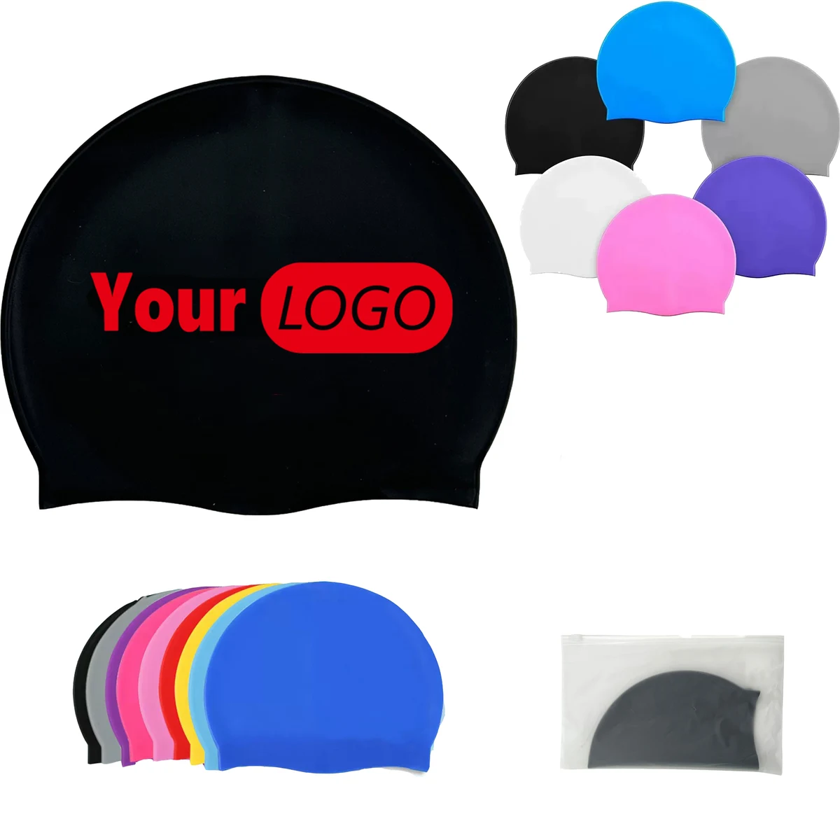 High Elasticity Silicone Swim Cap 1