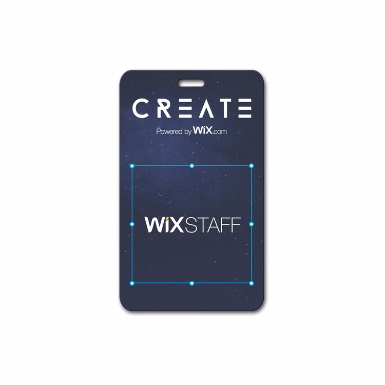 The Atlas full color name badge 3"X 5"