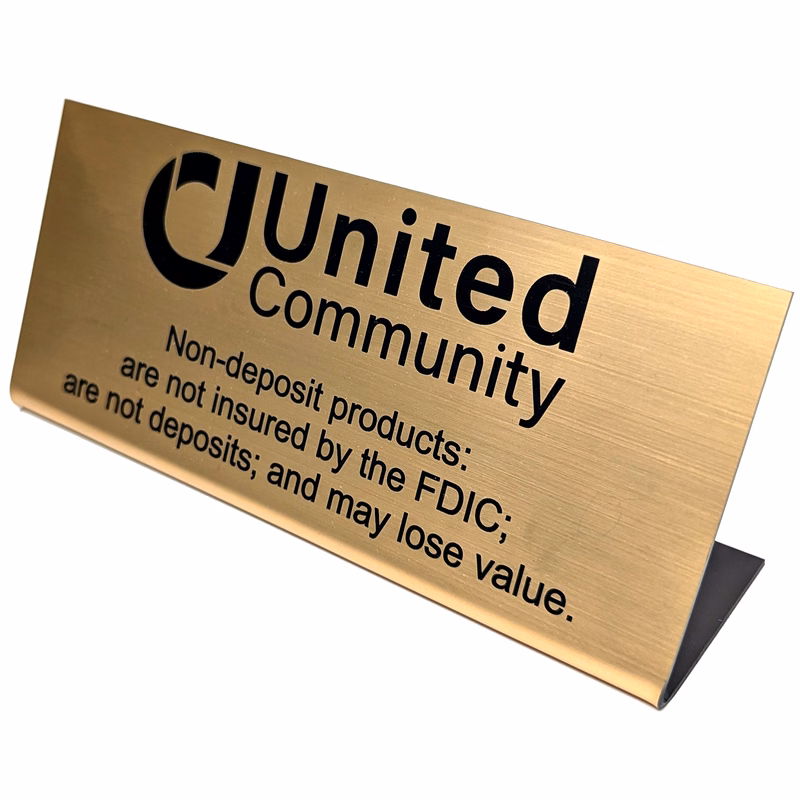 Folded Plastic Sign 25 - 50 sq Inches