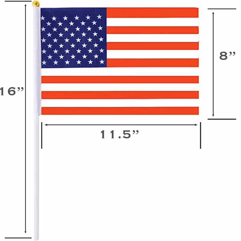 Full Color Stick Flag MOQ 50pcs