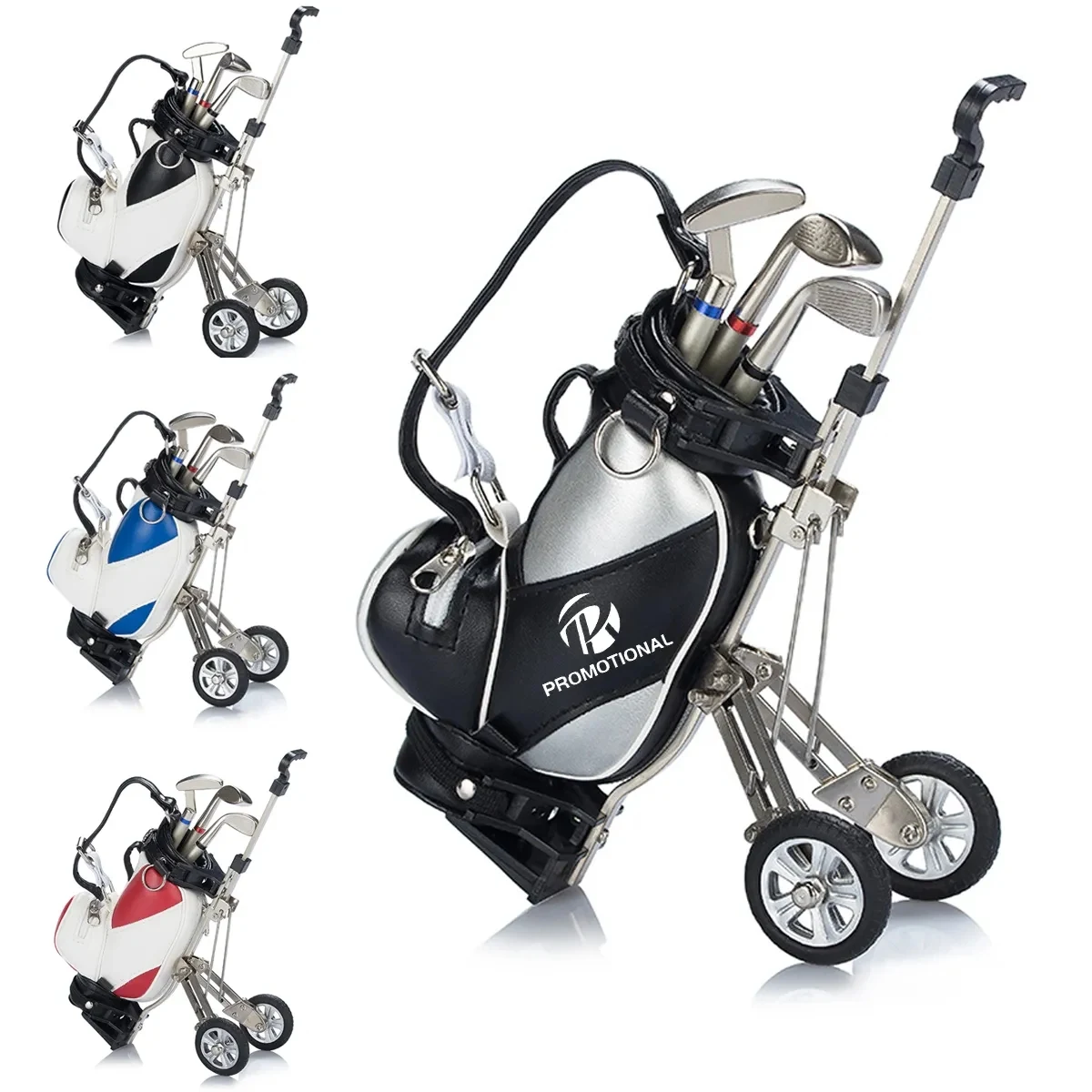 Golf Pen Holder with Golf Club Pens Set 1