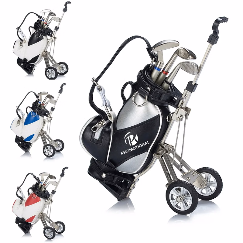Golf Pen Holder with Golf Club Pens Set