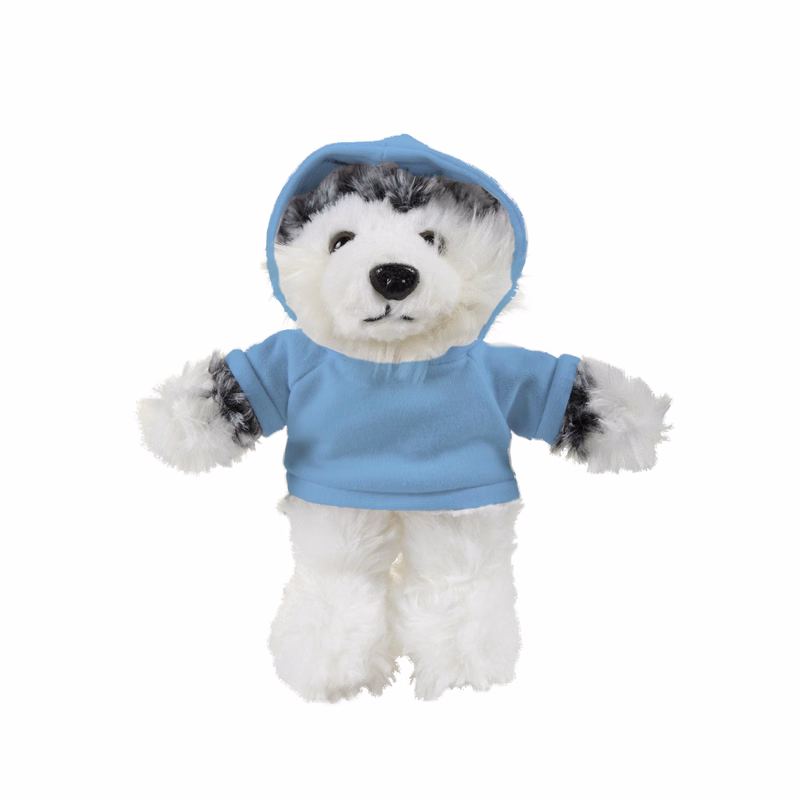 soft plush Husky with hoodie