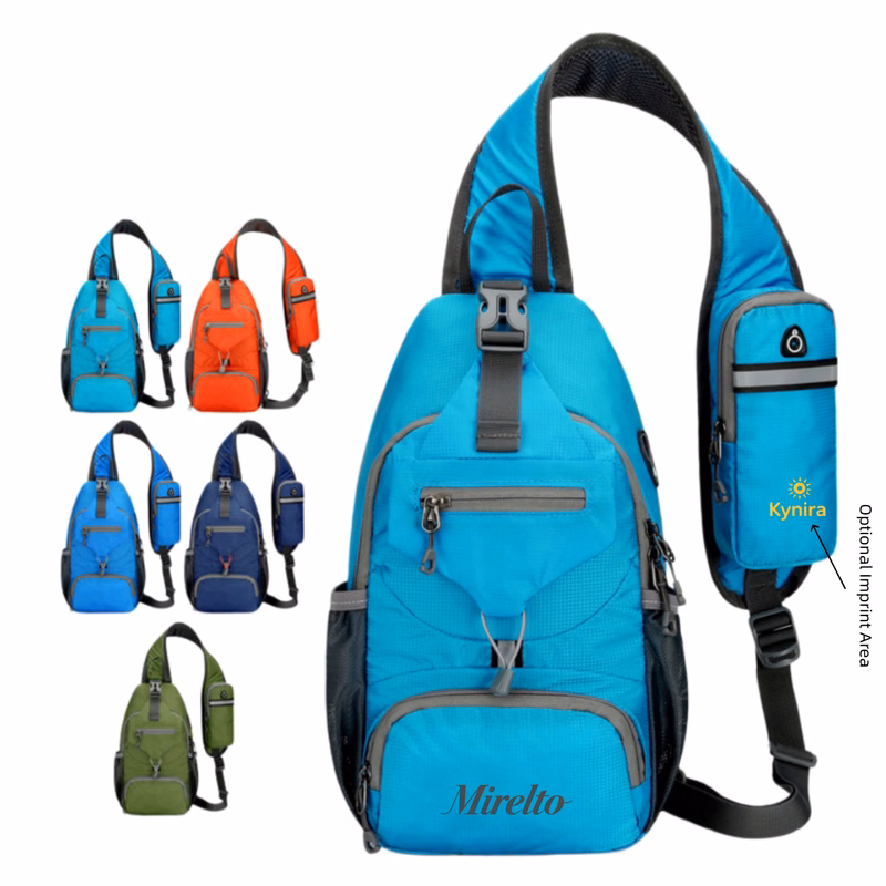 Crossbody Sling Backpack with Phone Pouch