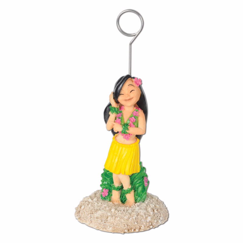 Hula Girl Photo/Balloon Holder