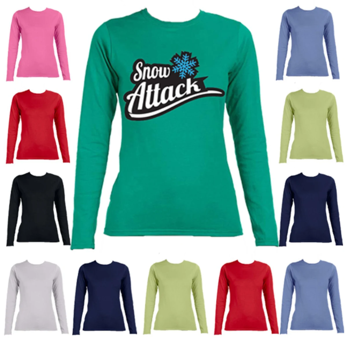 Youth Long Sleeve Winter Full Sleeve T-Shirt 4.5 oz Girls 1