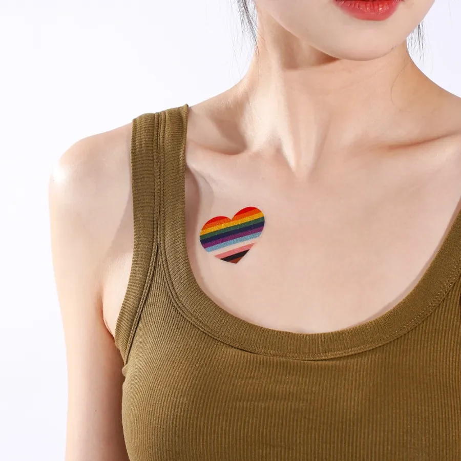 Custom Rainbow Gllitter Tattoos 1