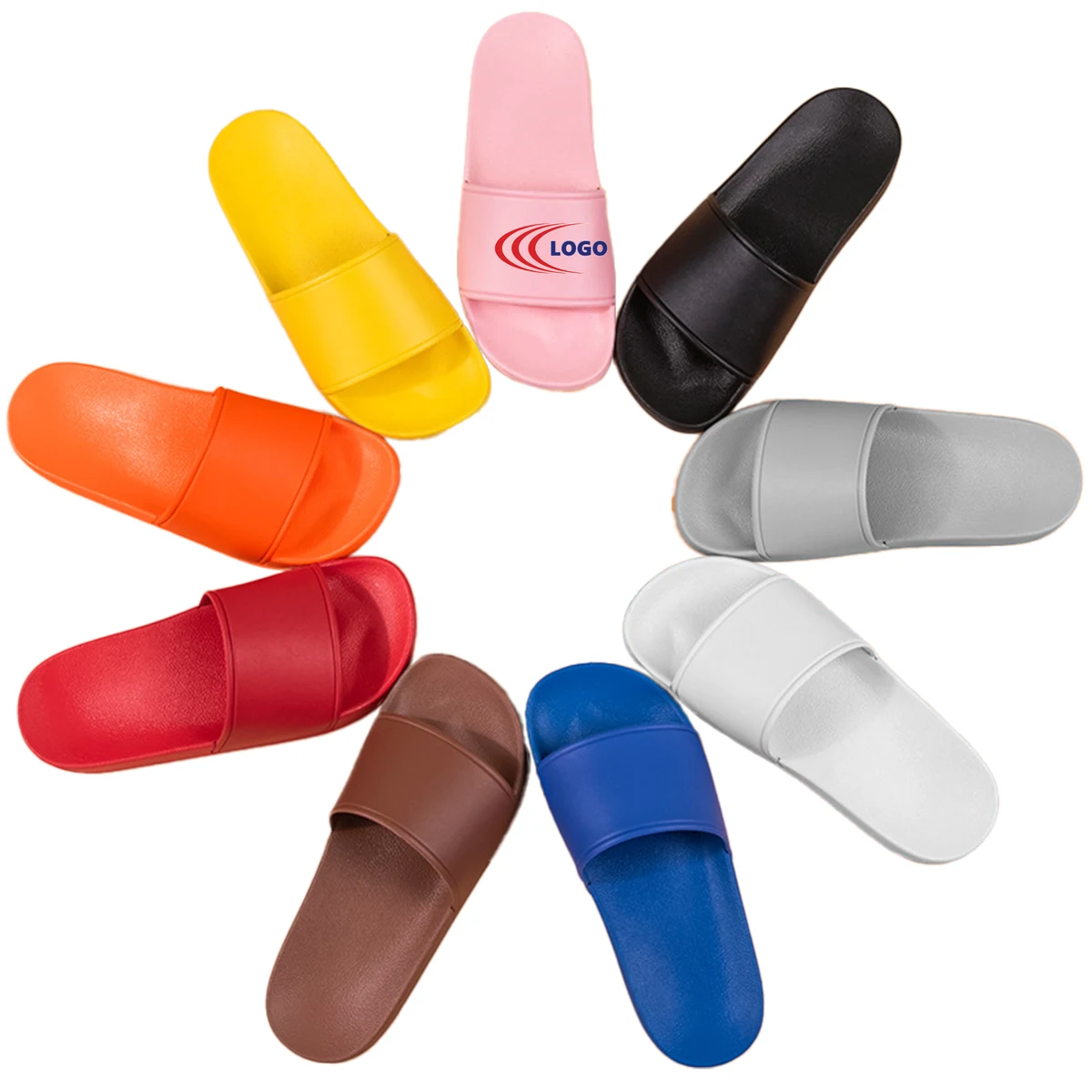 Lightweight PVC Promotional Slide Sandals 1