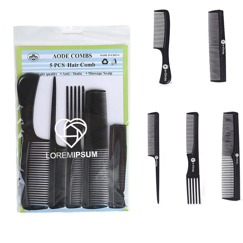 5 Pieces Hair Cutting Comb 1
