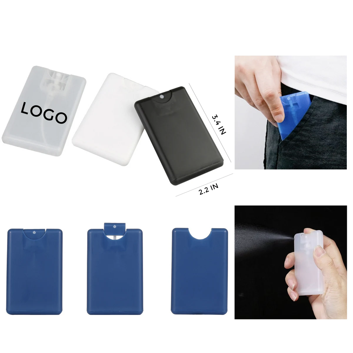 Mini Credit Crad Hand Sanitizer Spray 1