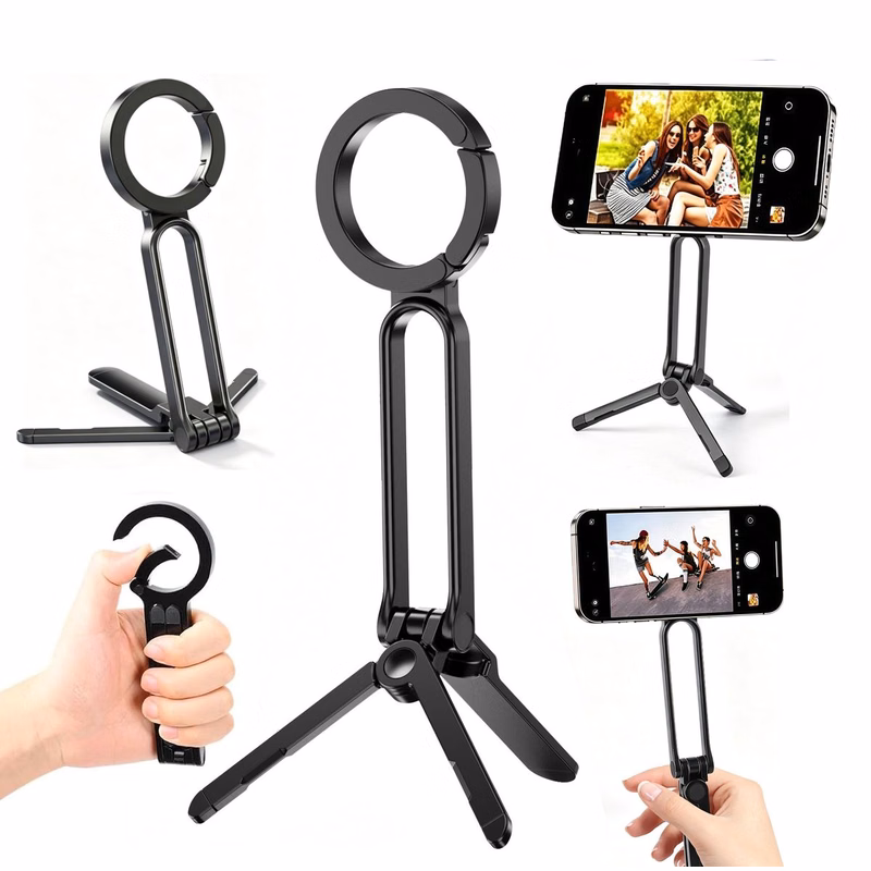 Metal Foldable Magnetic Phone Tripod