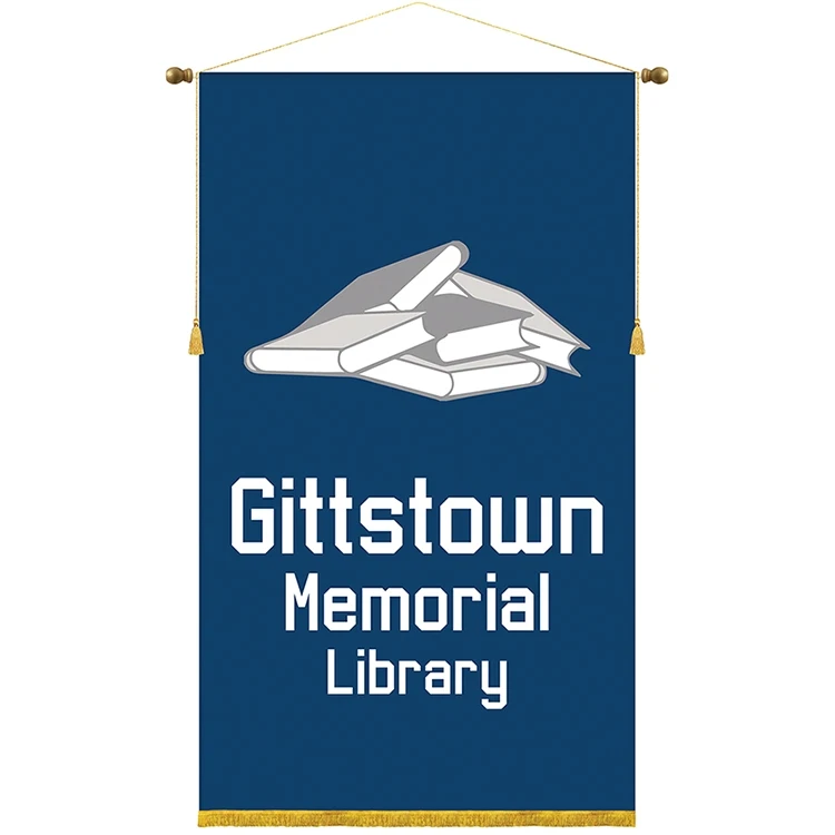36" x 60" Podium Banner, Straight Cut with Fringe 1