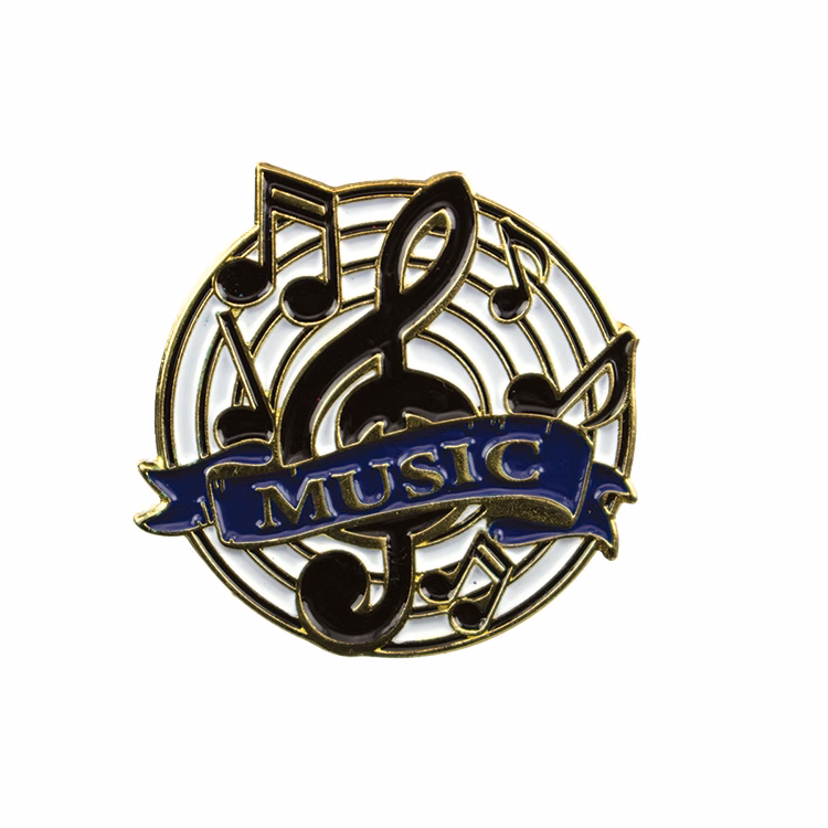 Educational Lapel Pin- Music (1-1/8")