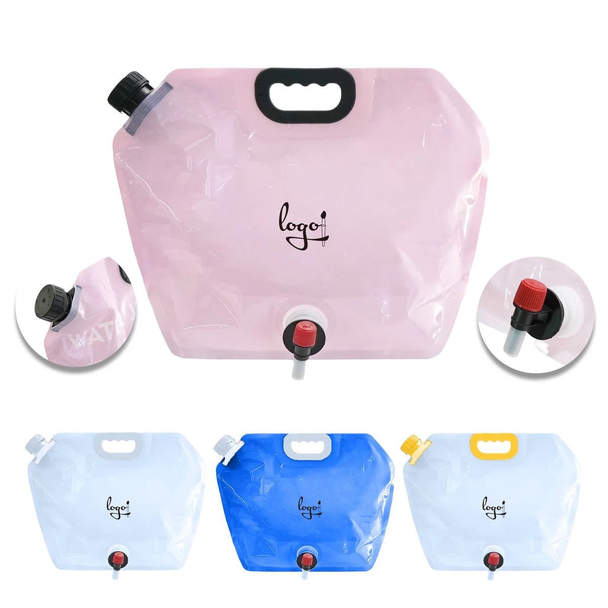 8L Collapsible Water Storage Bag with Spout 1
