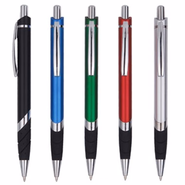 PLASTIC BALLPOINT BUDGET PEN WITH PUSH ON/OFF FUNCTION